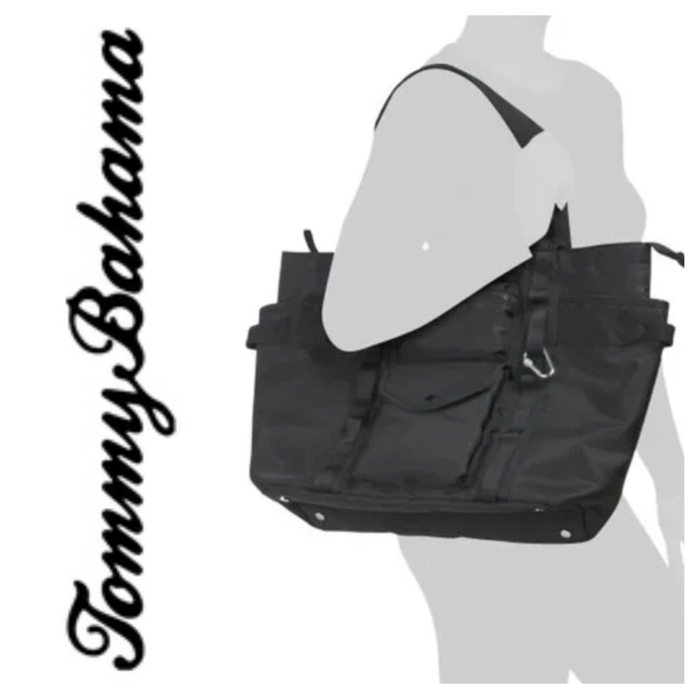 Tommy Bahama Black Madeline Tote Bag